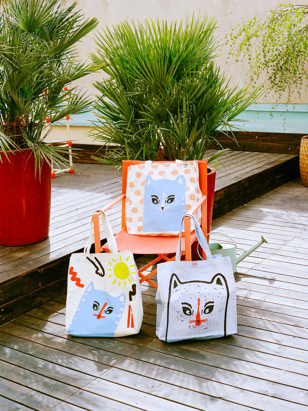 Torba z kotem niebieska YOPE