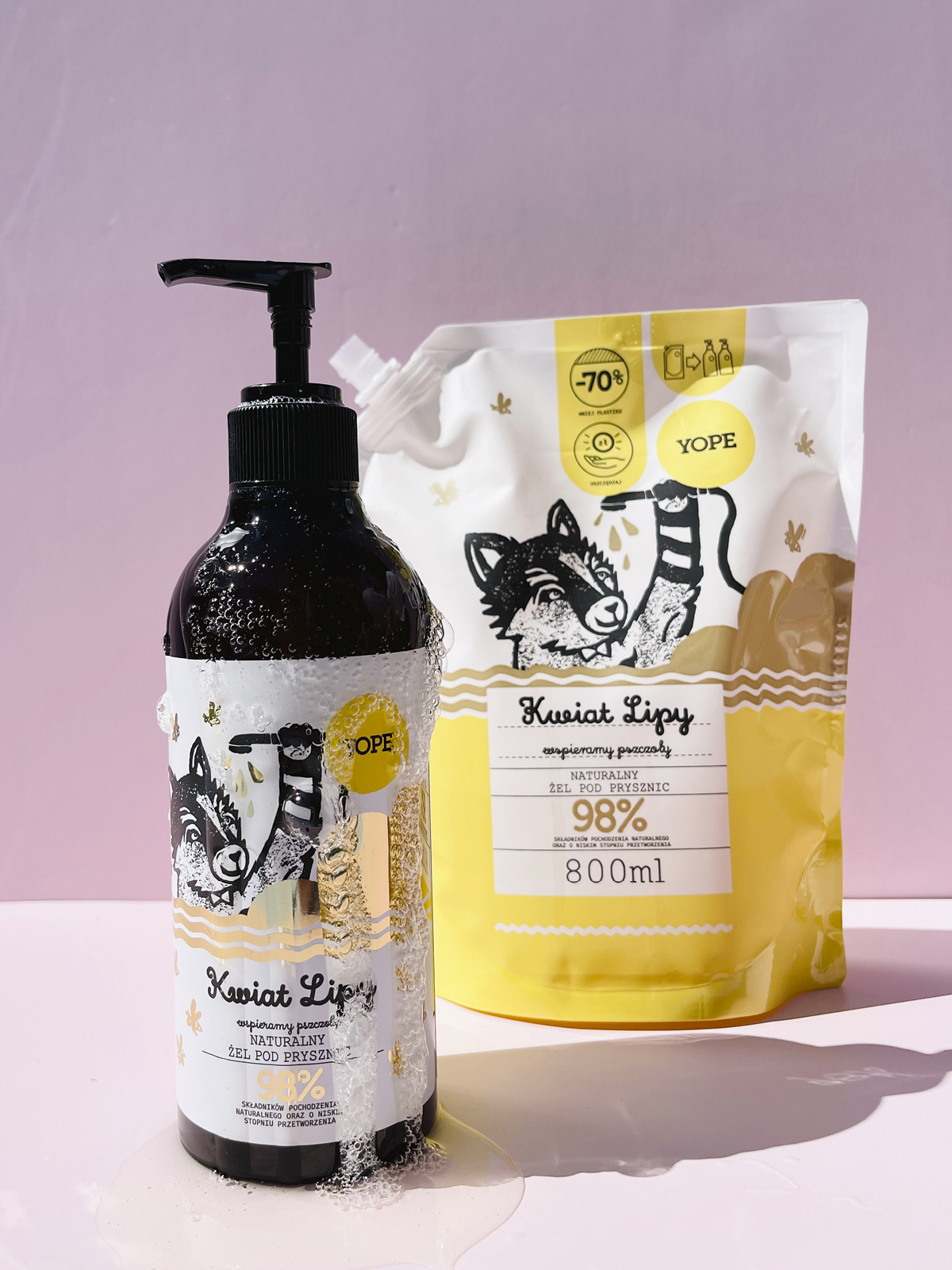 Refill naturalnego żelu pod prysznic Kwiat lipy