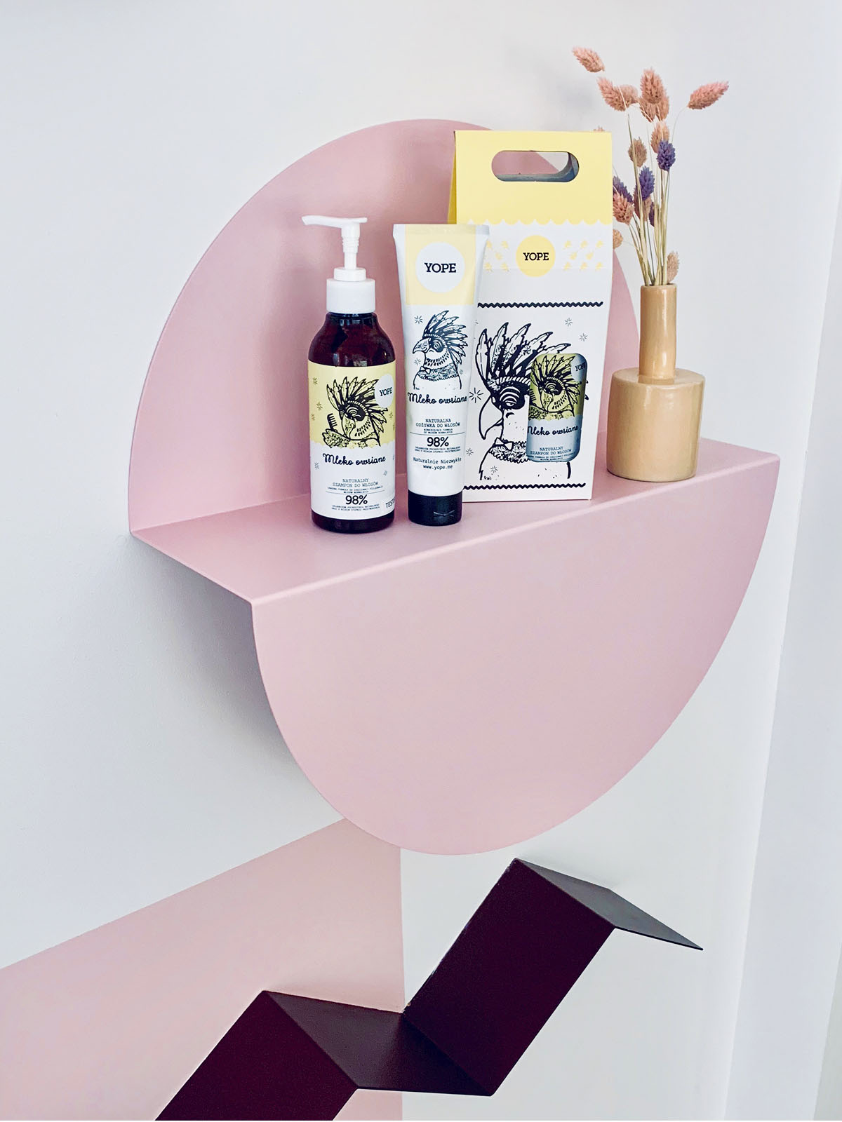 Zestaw naturalnych kosmetyków do włosów Mleko owsiane - szampon + odżywka