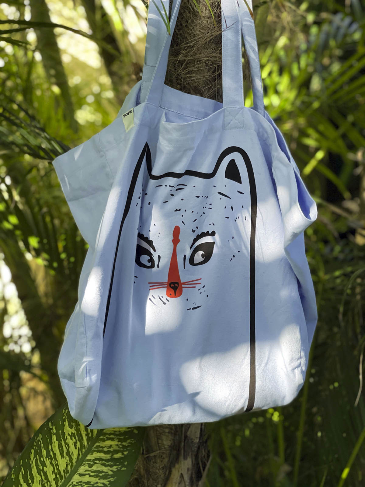 Torba z kotem niebieska YOPE