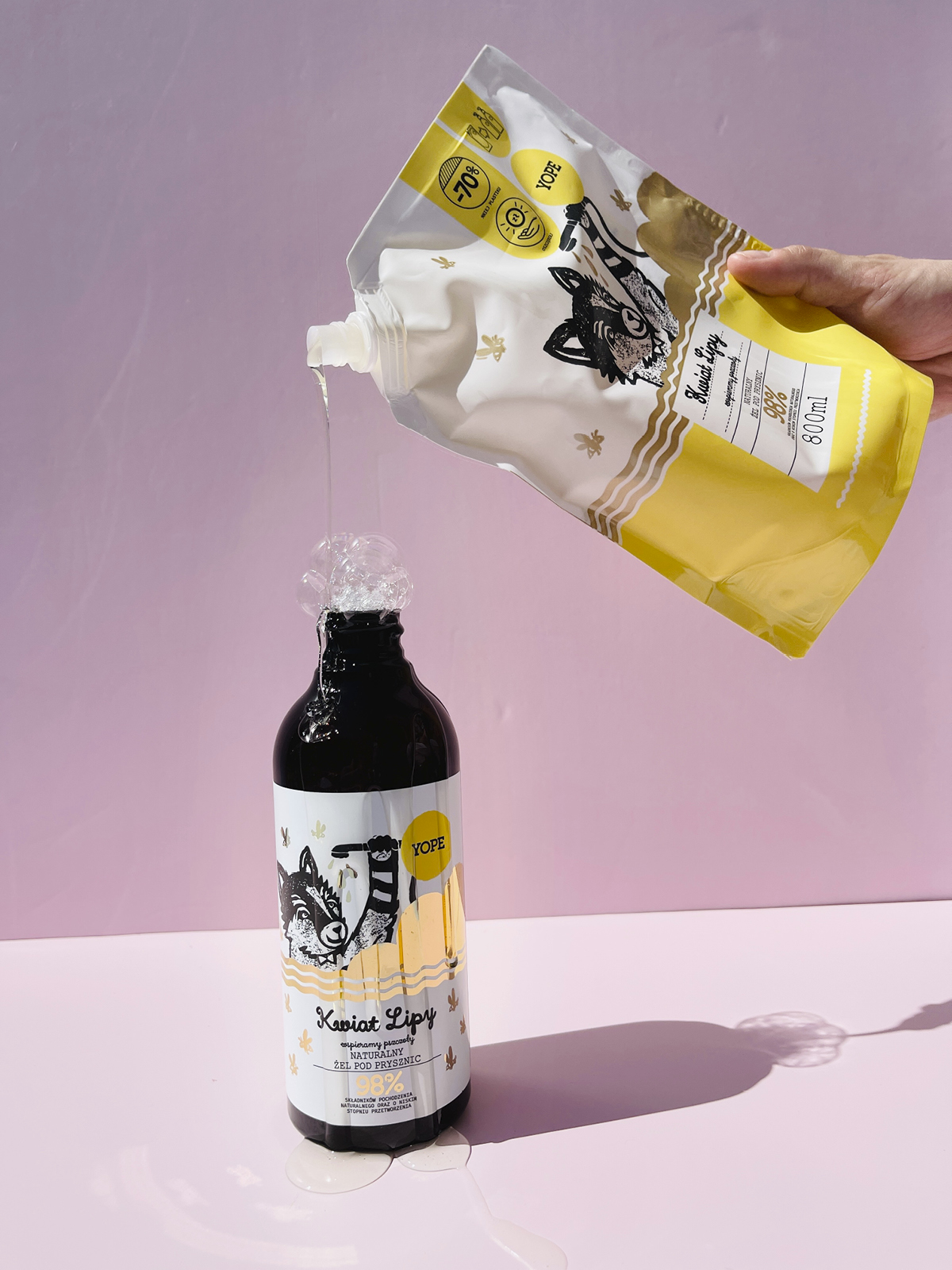 Refill naturalnego żelu pod prysznic Kwiat lipy